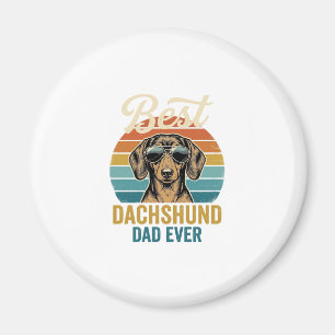 Best Dachshund Dad Ever Vintage Dog Shirt Design_1 Magnet