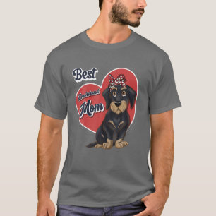 Best Dachshund Mom Cute Wire Haired Dogs T-Shirt