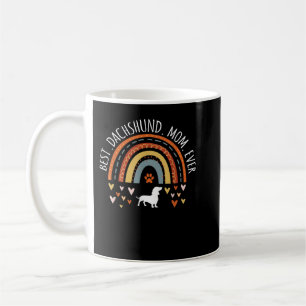 Best Dachshund Mom Ever Rainbow Gifts Doxie Lover  Coffee Mug
