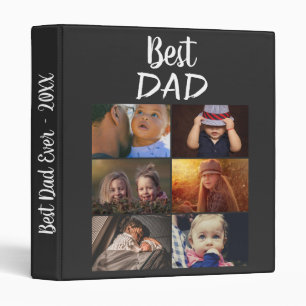 Best Dad 6 Photo Collage Family Photo Album Binder