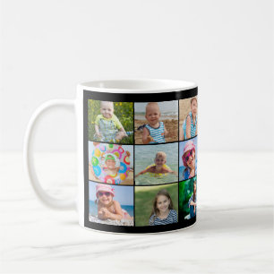 Best Dad 9 Photo Collage Father's Day Mug