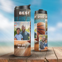 Best Dad Basketball Ball 3 Photo Collage Father