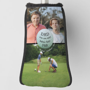 Best Dad better than Par Photo Collage Putter Golf Head Cover