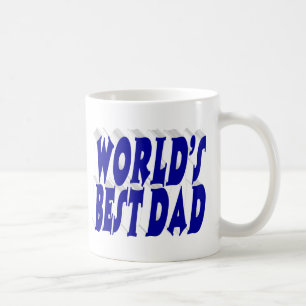 Best Dad blue 3d text Coffee Mug