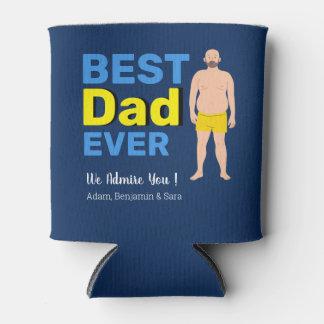 Best Dad Bud Ever – 4 Photos & Personal Names Can Cooler