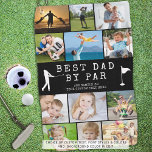 BEST DAD BY PAR 12 Photo Collage Personalized Golf Towel<br><div class="desc">Create a unique photo memory golf towel for the golfer Dad utilizing this easy-to-upload photo collage template with 12 pictures with the suggested funny golf saying BEST DAD BY PAR and personalized with name()s or your custom text in white against an editable black background colour. CHANGES: You can change the...</div>