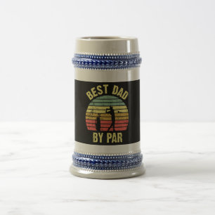 Best Dad By Par Beer Stein
