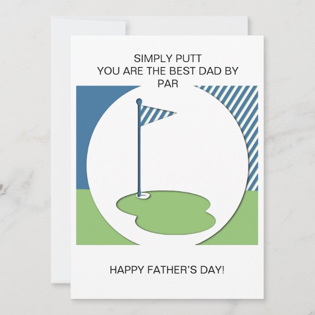 Best Dad By Par! Card (Front)