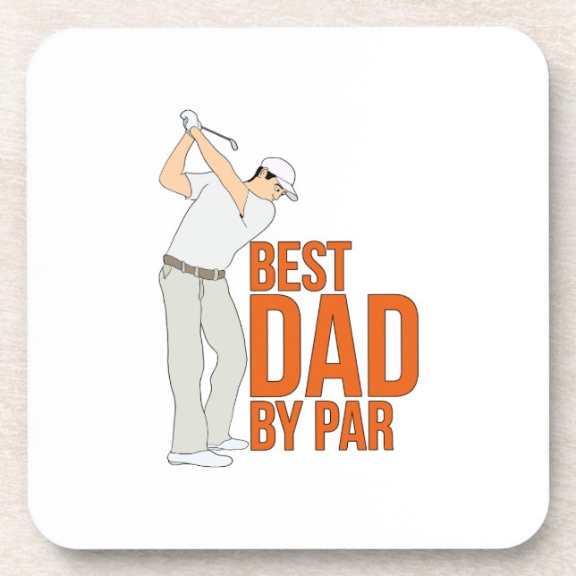 Best Dad By Par Coaster (Front)
