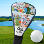 BEST DAD BY PAR Custom 4 Photo Collage Golf Head Cover<br><div class="desc">Best Dad By Par ... Two of your favourite things, golf and your kids ! Now you can take them with you as you play 18 holes . Introducing the perfect gift for the golf-loving dad in your life: a personalized golf head cover with a modern twist! This custom cover...</div>
