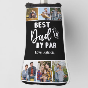 Best Dad by Par Custom 6 Photo Father's day Golf Head Cover