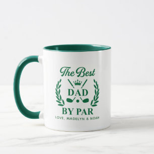 “Best Dad By Par” Custom Father’s Gift from Kids, Mug