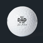 Best Dad By Par Custom Name Father's Day Golf Balls<br><div class="desc">Best Dad By Par Father's Day Golf Balls.</div>