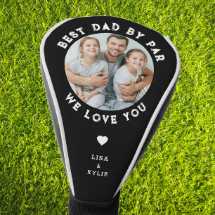 Best Dad By Par Custom Photo Father's Day Golf Head Cover