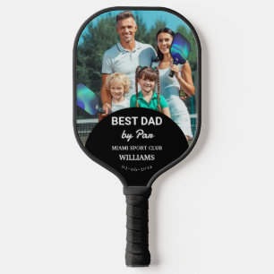 Best DAD By Par Custom Photo Father's Day  Pickleball Paddle