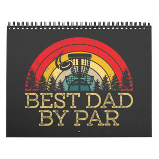 Best Dad by Par Dad Disc Vintage Calendar