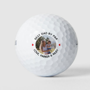 Best Dad By Par Fathers Day Personalized Photo Golf Balls