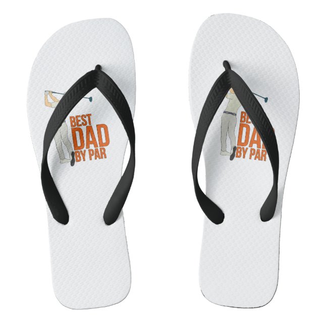 Best Dad By Par Flip Flops (Footbed)