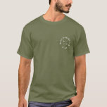 BEST DAD BY PAR FUNNY GOLF FATHER'S DAY MONOGRAM T-Shirt<br><div class="desc">Looking for a funny and stylish Father's Day gift for a golf-loving dad? Check out the "Best Dad by Par" monogram T-shirt! This shirt features a humourous play on words combining the golf term "par" with "best dad, " making it a great choice for any dad who loves to hit...</div>