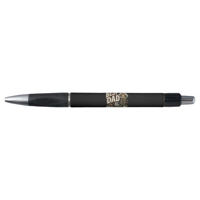 Best Dad By Par Funny Halloween Golf Skeleton Pen (Front)