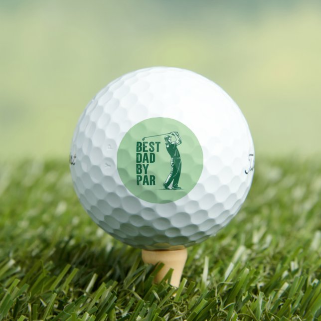 Best Dad by Par Golf Balls (Insitu Tee)