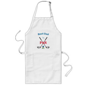 Best Dad by PAR,Golf, Clubs, Fun Long Apron