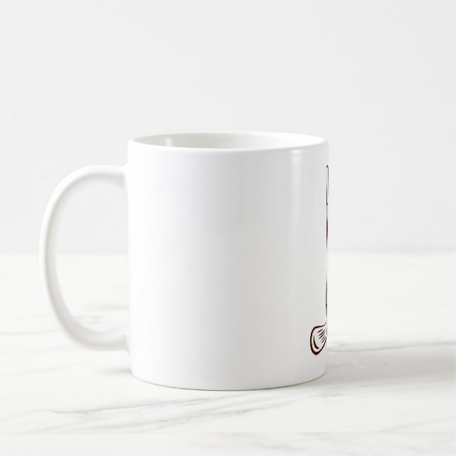 Best Dad By Par Golf Dad Coffee Mug (Left)