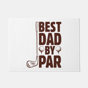 Best Dad By Par Golf Dad Doormat