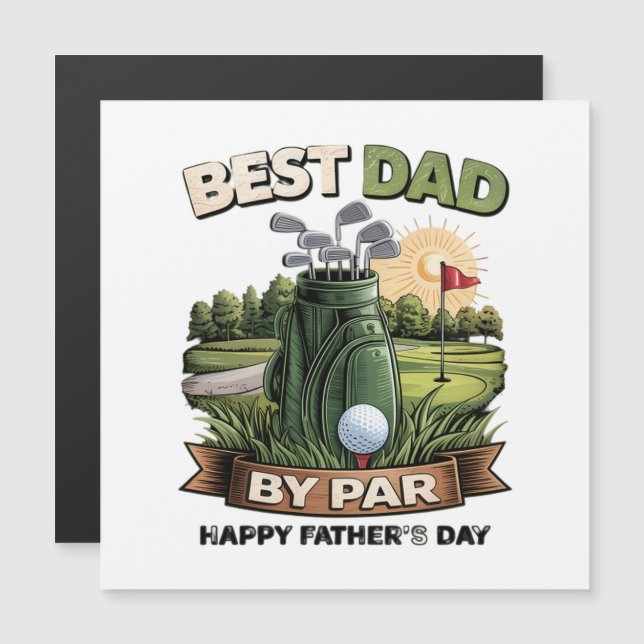 Best Dad By Par Golf Dad Funny (Front/Back)