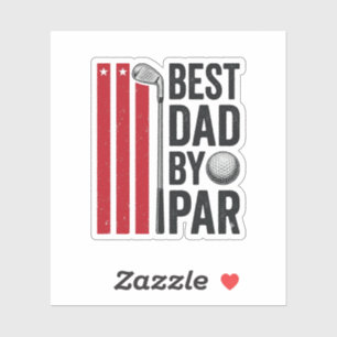 Best Dad By Par Golf Dad Vintage Design_1