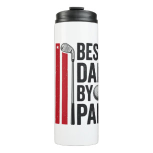 Best Dad By Par Golf Dad Vintage Design_1 Thermal Tumbler