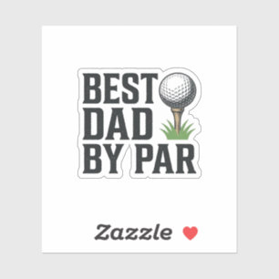Best Dad By Par Golf Fathers Day Vintage Design_1