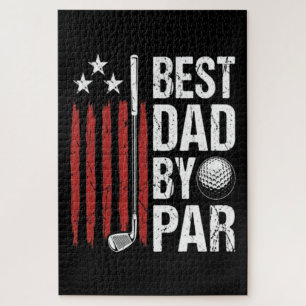 Best Dad By Par Golf Humour Jigsaw Puzzle