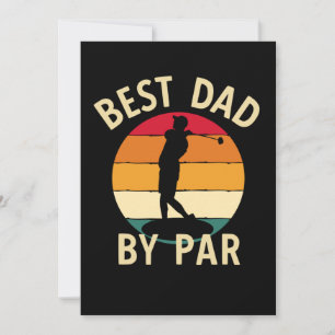 Best Dad By Par Golf lover dad gift Card