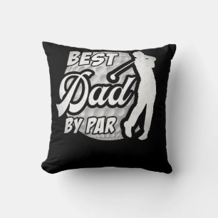 Best Dad By Par Golf Lover Father's Day Throw Pillow