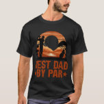 Best Dad By Par Golf Sunset T-Shirt<br><div class="desc">Best Dad By Par Golf Sunset T-Shirt features the text "Best Dad By Par" in trendy modern typography with a golfer playing at sunset. Perfect for golf dads for Father's Day, birthday, Christmas and more. Created by Evco Studio www.zazzle.com/store/evcostudio</div>