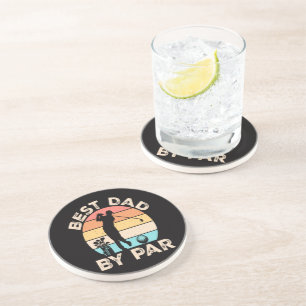 Best Dad By Par Golfing Coaster