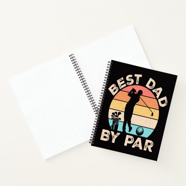 Best Dad By Par Golfing Notebook (Inside)
