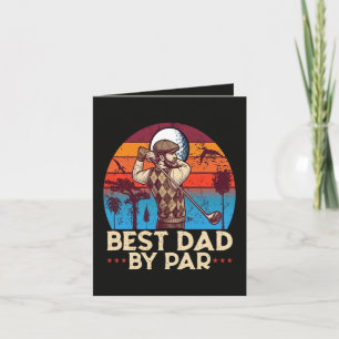 Best Dad By Par Holiday Card