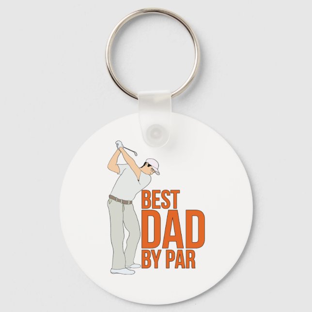 Best Dad By Par Keychain (Front)
