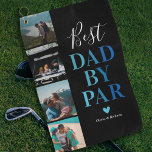Best Dad by Par l Fathers Day Photo Golf Towel<br><div class="desc">Celebrate the leading man in your life this Father's Day with our elegant golf towel. Customized with four personal photos, this high-quality towel also features the charming phrase 'best dad by par' in a graceful script font, accented with a blue gradient. The names of your children and a heartfelt love...</div>