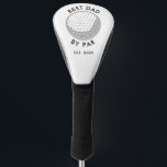 Best Dad by Par Minimalist Custom Golf Head Cover<br><div class="desc">Hit the green for your next round with friends or team as the best dad and golfer among your peers. Celebrate the special man in your life on Father's Day with this custom golf head cover. It’s the perfect way to honour a bonus dad, grandpa, or any other special guy...</div>