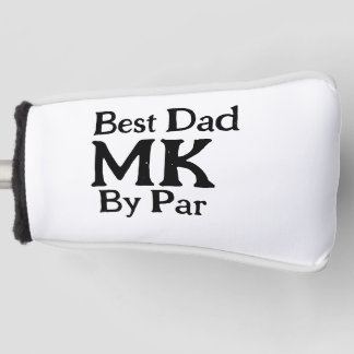 Best dad by par monogram father's day simple rusti golf head cover