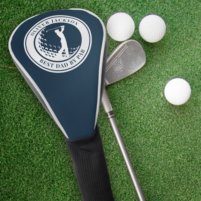 Best Dad by Par Monogram Golf Head Cover (Creator Uploaded)