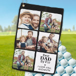 Best DAD By Par - Personalized 5 Photo Collage Golf Towel<br><div class="desc">Best Dad By Par ... Two of your favourite things , golf and your kids ! Now you can take them with you as you play 18 holes . Customize these golf towel with your child's favourite photos and name. Whether it's a father birthday, fathers day or Christmas, these dad...</div>