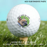 Best Dad By Par Personalized Dog Dad Photo Custom Golf Balls<br><div class="desc">Best Dad By Par ... Two of your favourite things , golf and your dog ! Now you can take your best friend with you as you play 18 holes . Customize these golf balls with your dogs favourite photo and name . Great gift to all golf and dog lovers...</div>