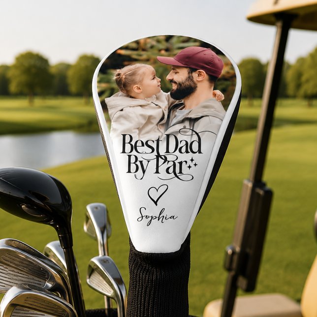 Best Dad By Par Personalized Golf Head Cover (Creator Uploaded)