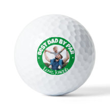 Best Dad by par personalized Green golf balls 