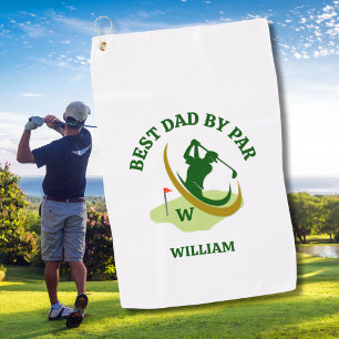 Best Dad By Par Personalized Men's Golf Towel