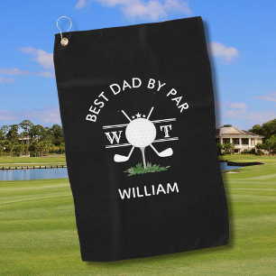 Best Dad By Par Personalized Men's Golf Towel